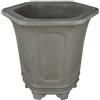 Vaso per bonsai esagonale (stile a cascata) in gres 50x50x41 cm - GL115a