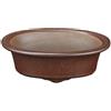 Vaso per bonsai ovale in gres prugna 13,5x9,5x4 cm - ZX24
