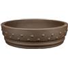 ZZZ Vaso per bonsai rotondo borchiato in gres 36x36x9 cm - BL5b