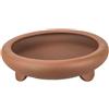 Vaso per bonsai rotondo in gres 17x17x5 cm - B095a