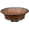 Vaso per bonsai rotondo (forma a fior di loto) in gres 17x17x5 cm - ZX70