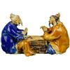 Statuina da compagnia per bonsai, anziani giocatori 9x4x5,5 cm - CA-6B