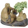 Statuina da compagnia per bonsai, anziano con bonsai 6x3,5x5 cm - CA-53B