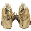 ZZZ Statuina da compagnia per bonsai, dialogo tra saggi 8x5x6,5 cm - CA-24A