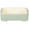 Vaso per bonsai rettangolare in gres smaltato azzurro cielo 11x9x2,5 cm - A31