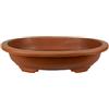 Vaso Cinese ovale in plastica marrone per bonsai 43x32x9 cm - H411C