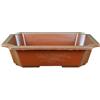Vaso Cinese rettangolare in plastica marrone per bonsai 26x17,5x6,5 cm - H410