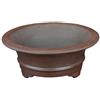Vaso per bonsai rotondo in gres 19,5x19,5x7,5 cm - B092