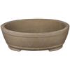 Vaso per bonsai ovale in gres 22,5x15,5x5,5 cm - 2928b