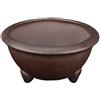 Vaso per bonsai rotondo in gres 10x10x5 cm - B113b