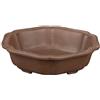 Vaso per bonsai esagonale (forma a fior di loto) in gres 15,5x15,5x4 cm - YM50