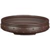 Vaso per bonsai rotondo borchiato in gres 15x15x3 cm - B120