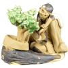 Statuina da compagnia per bonsai, anziano con bonsai 6x3,5x5 cm - CA-53C