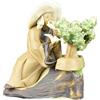 Statuina da compagnia per bonsai, anziano con bonsai 6x3,5x5 cm - CA-53D