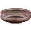 Vaso per bonsai rotondo in gres 7x7x2 cm - B113f