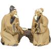 ZZZ Statuina da compagnia per bonsai, dialogo tra saggi 8x5x6,5 cm - CA-24B