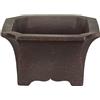 Vaso per bonsai quadrato in gres 12x12x6,5 cm - B031