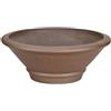 ZZZ Vaso per bonsai rotondo in gres 20x20x7,5 cm - B084b