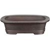 Vaso per bonsai ovale in gres 19x12x5 cm - B116b
