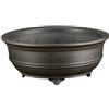 Vaso per bonsai rotondo in gres 15,5x15,5x5 cm - B036