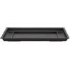Sottovaso Cinese rettangolare in plastica nera per bonsai 13x8,5x0,5 cm - PL16S