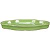 Sottovaso per bonsai ovale (forma mokko) in gres smaltato verde 27x20,5x2 cm - GA11S