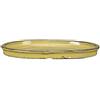 ZZZ Sottovaso per bonsai ovale in gres smaltato giallo senape 28x20,5x2 cm - GA14S