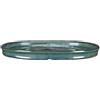 ZZZ Sottovaso per bonsai ovale in gres smaltato verde 27,5x20,5x1,5 cm - GA10S