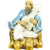 Statuina da compagnia per bonsai, anziano musicista 4x5x5,5 cm - CA-50B4