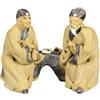 Statuina da compagnia per bonsai, dialogo tra saggi 8x5x6,5 cm - CA-24C