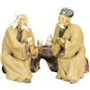 Statuina da compagnia per bonsai, dialogo tra saggi 8x5x6,5 cm - CA-24D