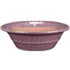 Vaso per bonsai rotondo in gres smaltato rosa-viola 22x22x7 cm - G238b