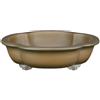 Vaso per bonsai ovale (forma mokko) in gres 20,5x18x4,5 cm - SM001d