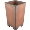 Vaso per bonsai quadrato (stile a cascata) in gres 12,5x12,5x25 cm - B153b