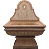 Fontana in pietra con vasca (marmo rosso Verona) per giardino, 105x42xh145 cm (FO01)