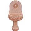 Fontana in pietra con vasca (marmo rosso Verona) per giardino, 60x40xh135 cm (FO02)