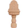 Fontana in pietra con vasca (marmo rosso Verona) per giardino, 60x40xh135 cm (FO03)
