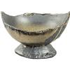 Vaso per bonsai Giapponese Morrisan ovale in gres smaltato viola-grigio antracite 13,5x11,5x4-5 cm - B14-15