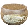 Vaso per bonsai Giapponese Morrisan rotondo in gres sabbiato 6,5x6,5x4,5 cm - B06-19