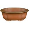 Vaso per bonsai ovale (forma mokko) in gres 15x11x5 cm - SM130