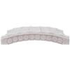 Ponte cinese in pietra (granito rosa) scolpito a mano per ambientazioni su laghetto in giardino zen, 122x71xh25 cm - LEB122