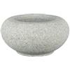 Vasca rotonda cinese in pietra Tetsu Bachi (granito rosa) (Tsukubai) scolpita a mano per giardini zen, 40x40xh20 cm - GFW201D40