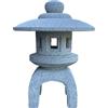 Lanterna cinese in pietra (granito rosa) scolpita a mano, KODAI MARU YUKIMI, alta 55 cm - GL639D45