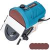 KATSU Tools Mini levigatrice a disco 140 W 125 mm - macchina levigatrice/lucidatrice elettrica legno, velocità regolabile, tavolo inclinabile alluminio, dischi inclusi