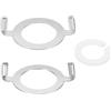 YOKIVE E27 E26 Base Per arpionare Lampada 1.7/1.4 42mm/36mm Nichel | 1 Set, Base Porta arpionare Lampada Adattatore Per arpionare, Con Anello Collare UNO Antiscivolo, Per Base Filettata