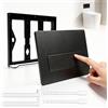 ChaneeHann Placca di Comando WC Compatibile con Geberit Sigma01/Sigma20/Sigma30/Sigma50/UP300 e UP320,Placca WC In ABS A Doppio Scarico 246×164 mm, Resistente,Supporto e Viti Inclusi, Nera