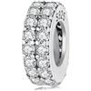 luvhaha Charm in argento sterling 925 con cristalli lucidi, adatto a bracciali Pandora per donne