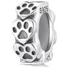 luvhaha Simpatico animale domestico zampe stampa distanziatore charm argento sterling 925 perline si adatta braccialetto Pandora per le donne