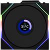 LIAN LI Ventola Lian Li UNI FAN TL Wireless LCD 120mm ARGB PWM Nero