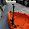 Supporto per videocamera sportiva con asta in alluminio leggero per kayak